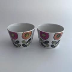 波佐見焼 | 2個セット ポップなお花のそば猪口 カップ