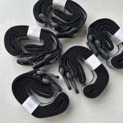 ハンドメイド用 ゴムベルト 樹脂フック付き 5束セット まとめ売り 資材 DIY