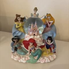 ディズニープリンセスオルゴール　スノードーム　 ライト点灯のサムネイル