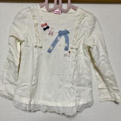 美品☆ミキハウスリーナちゃん白トップスのサムネイル
