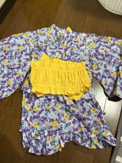 花柄フリル付き浴衣セットのサムネイル