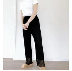 LOWRYSFARM ブラック シアーパンツのサムネイル