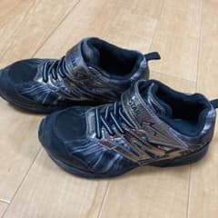 スーパースター　瞬足　黒シルバー　19㎝　SALEのサムネイル