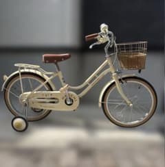 直接引渡しキッズ自転車18オフホワイトブリヂストンハッチHACCHI 子供
