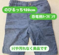 のびるっち 恐竜柄 ハーフパンツ 120cm