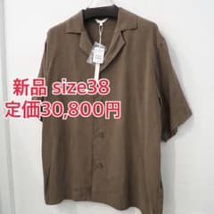 新品 定価3万円 ドローイングナンバーズ 25ss オープンカラー 半袖 