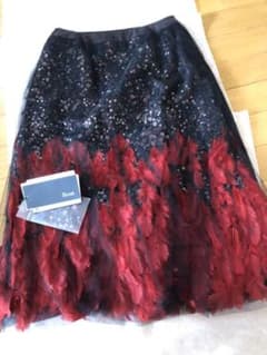 新品Rene最高級インド刺繍スカート32パニエつきのサムネイル
