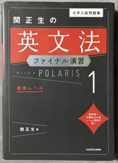 大学入試問題集 関正生の英文法ファイナル演習ポラリス[1 標準レベル]のサムネイル