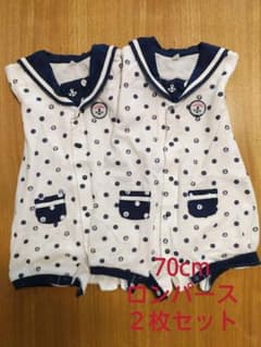 西松屋ロンパース２枚セットのサムネイル