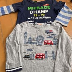 ミキハウス　ロンT Tシャツ　100 2枚のサムネイル