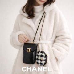 新品未使用品♡CHANEL ノベルティ キルティング スマホ ショルダー