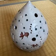 陶器製 ランプシェード キャンドルホルダー 金魚デザイン - メルカリ