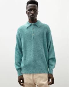 最終❗️】オーラリー BRUSHED SUPER KIDMOHAIRニットポロ - メルカリ