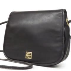 GIVENCHY ジバンシー　ショルダーバッグ　レザー　ゴールドG金具　黒のサムネイル