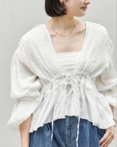 美品Plage インド綿 R'IAM SWEETブラウス plage R'IAM SWEET リアムスイートブラウス ホワイト - メルカリ