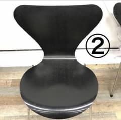 傷多数】 FRITZ HANSEN セブンチェア ブラック系 - メルカリ