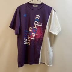 K1598 YONEX インターハイ2018 Tシャツ 紫/白 L - メルカリ