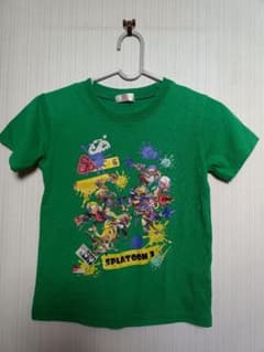 Splatoon 3 T 셔츠 그린 130cm 키즈