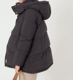 クリーニング済 IENA ダウンジャケット ブラック38 ゆったり防寒