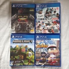 z*8님 PS4 게임 4개 세트(스트리트 파이터 V, Minecraft 외