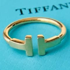 k18 ティファニー T ワイヤー リング イエローゴールド 7号 指輪