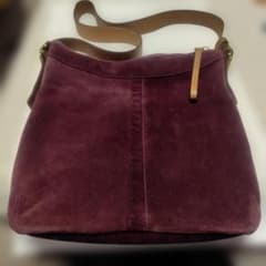【純正ケアセット付/希少】COACH コーチ スエード ショルダーバッグのサムネイル