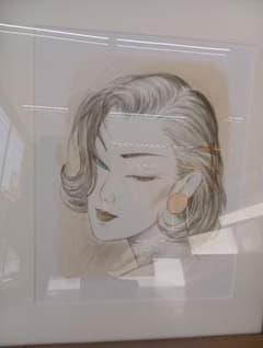 鶴田一郎　誘惑　色彩　ラフ画　リトグラフ　サイン　額装品 鶴田一郎 誘惑 色彩 ラフ画 リトグラフ サイン 額装品 - メルカリ