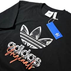 アディダスオリジナルス Tシャツ トレフォイル 三つ葉 黒 メンズ