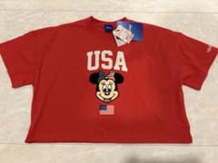 ミニーマウス USA プリント Tシャツのサムネイル
