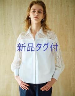 theory luxe 25SS レース ブラウス Precious 白 - メルカリ