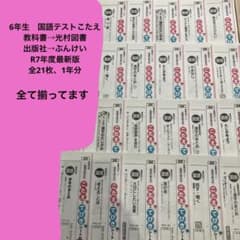 国語 テスト 6年 ぶんけい 光村図書 R7年度 最新版 21枚 全て揃って