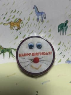 むにゅ　happy birthday マスキングテープのサムネイル