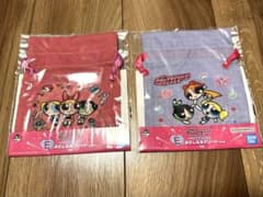 파워 퍼프 걸즈 이치 반 쿠지 E 상 미다시 나미 아소토 돈주머니 2 종류 세트