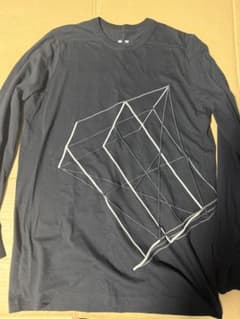 Rick Owens】幾何学グラフィック 長袖Tシャツ M ブラック - メルカリ