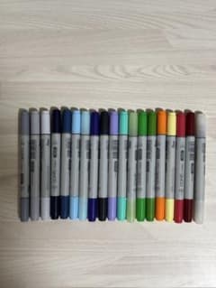 コピック19本セット マーカー 色見本付きのサムネイル