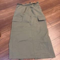 Samansa Mos2 オリーブグリーン ポケット付き　スカート