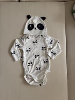 H&M ベビー ロンパース 帽子 セット 可愛いパンダ柄のサムネイル