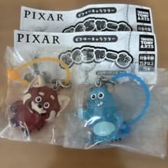 【匿名配送】ピクサー　ぷくちゃーむ サリー　レッサーパンダメイ　2個セットのサムネイル