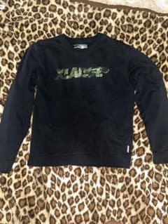 XLARGE Long-Sleeve Camouflage T-Shirt, Black, Streetwear (y2k)