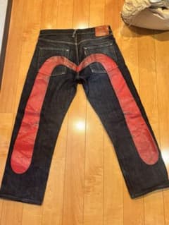 エビス EVISU レッド ビッグカモメ No.2 2001 ジーンズ W34 - メルカリ