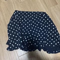 ネイビー 水玉 フリルスカパンのサムネイル