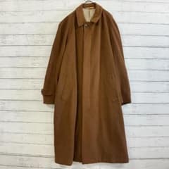 NEWYORKER 100% Wool Stand Collar Long Coat, Brown, Elegant