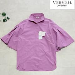 新品ダグ付き】⭐️VERMEIL par iena ⭐️五分袖 ブラウス ピンク 