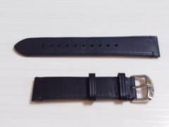 【新品未使用】TIMEX 純正 レザー 腕時計ベルト ブラック 20mm