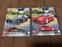 ホットウィール　BOULE VARD ADVAN AE86 ランエボ　赤のサムネイル