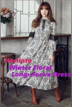Herlipto Winter Floral Long-sleeve Dress - メルカリ
