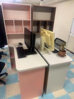 頑丈収納棚多段式キャビネット分類収納 パソコンデスク 作業用 機能的 