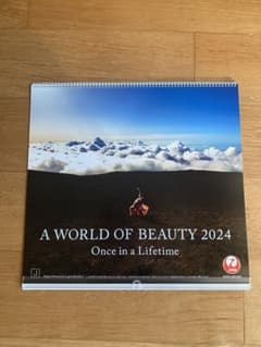 JAL  カレンダー   A  WORLD  OF  BEAUTY  2024のサムネイル