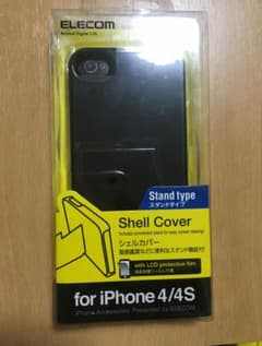 iPhone4  4sケース　スタンドタイプ　黒　専用のサムネイル