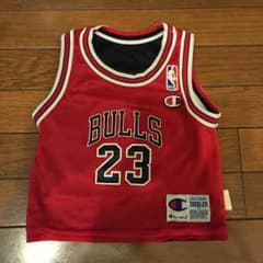 キッズ BULLS ゲームシャツ ユニフォーム JORDAN リバーシブルのサムネイル